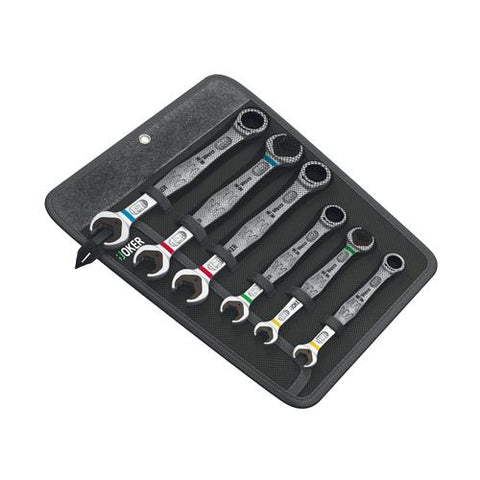 6Pc Joker Set Of Ratcheting Combination Double Open Ended Wrenches