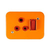 Crabtree Industrial Dedicated 16A Light Switched Socket Orange