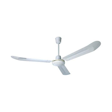 56" 3 Blade Swift Industrial Ceiling Fan - White