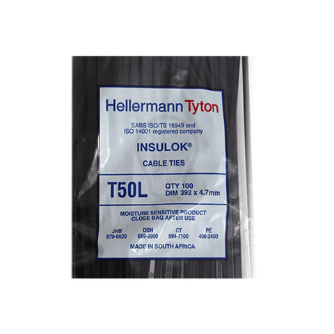 Hellermanntyton T50Lbk Cable Tie 4 7mm X 392mm